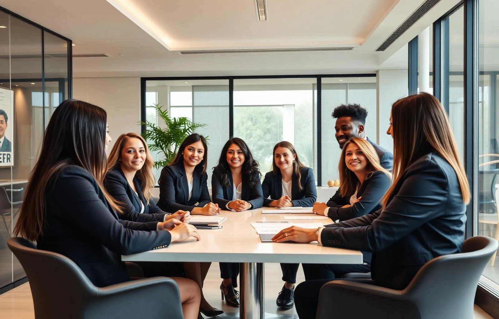 Pessoas reunidas para planejar uma estratégia